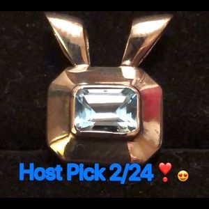 Sterling Silver/Topaz Bocco Slide